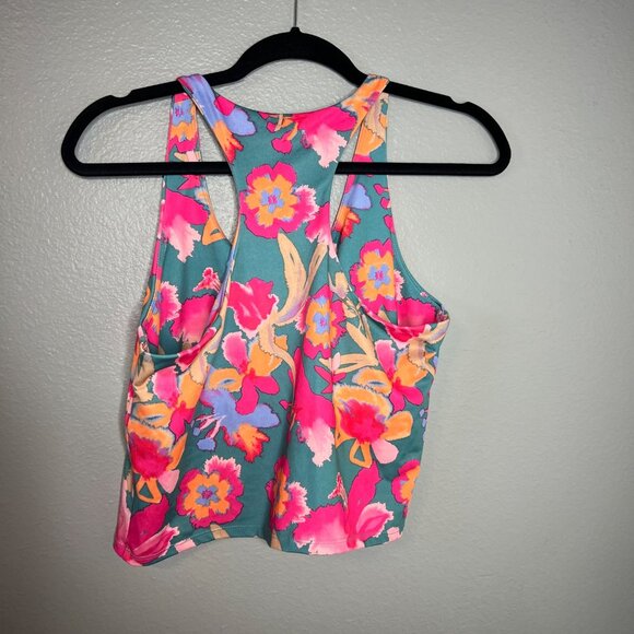 Pro Player Active Crop Tank Womens Sz L Moisture Wicking Racerback Shelf Bra - Picture 5 of 5